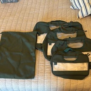 Green Travel Packing Cubes Set